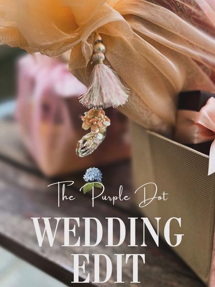 A preview of my wedding edit, showcasing the delicate tassels and soft fabrics I use for Roka and trousseau packaging. Every element is chosen to contribute to a story of quiet, artisanal luxury.