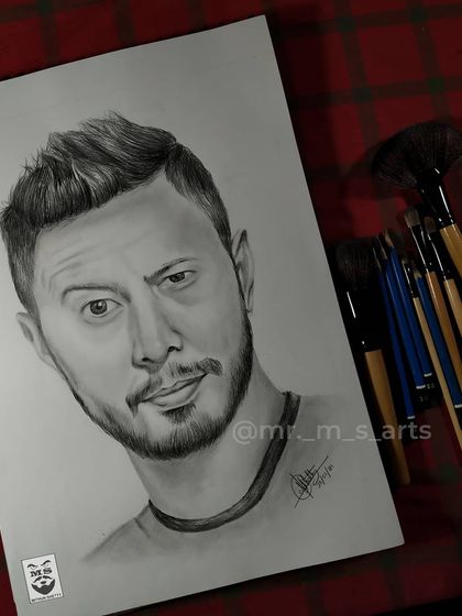 A graphite pencil portrait of movie reviewer Jaby Koay. I enjoy drawing personalities from the online world who share a passion for film.