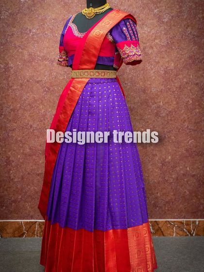 Designer Trends - Ethnic & Occasion Wear Rental Traditional Half Sarees (Langa Voni) photo 46
