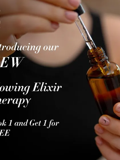 If you have acne marks or signs of photoaging, our Glowing Elixir Therapy can help. This treatment stimulates collagen synthesis and improves skin elasticity for a healthier complexion.