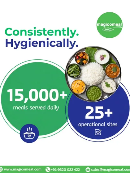 Scale with consistency is my promise. Serving over 15,000 meals daily across more than 25 operational sites requires robust systems, and I have perfected them to deliver the same high quality and hygiene standards, every single time.
