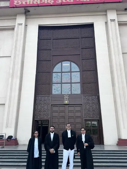 Outside the Chhattisgarh High Court in Bilaspur after a successful day of hearings. The dedication of the local briefing counsels was instrumental in achieving an outstanding outcome for our client.