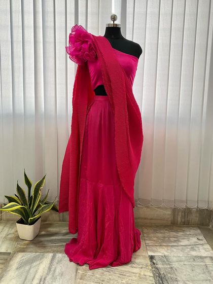 Bhargavi and Poorvika - Ethnic & Fusion Wear Rental Pre-draped & Half Sarees photo 27