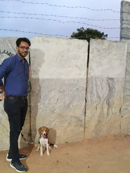 A Beagle and his owner, ready to start their new chapter with clear communication and structure.