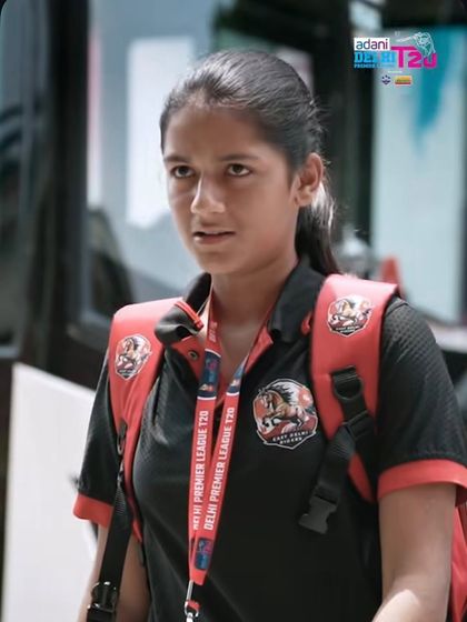 Priyanshi Dabas representing the East Delhi Riders in the Delhi Premier League T20. Seeing our players on the big stage is what our competitive pathway is all about.