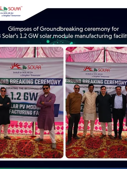 Our team celebrating the beginning of our new 1.2 GW solar module manufacturing facility. This project marks a significant milestone in our journey to support a sustainable and energy-independent India.
