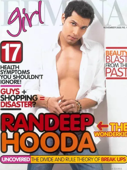 The uber-talented and super cool Randeep Hooda on the cover of Femina Girl magazine. A simple, clean, and confident portrait from the archives.