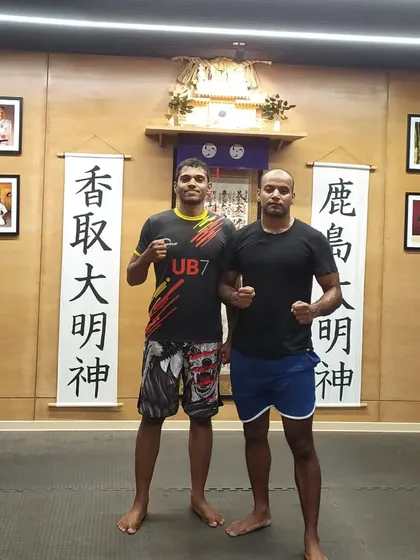 It was great to catch up with fellow fighter and coach Srikant Sekhar at The Dojo. The martial arts community in Bangalore is strong.
