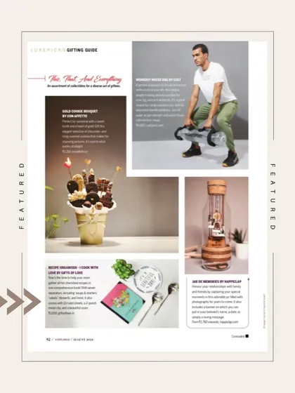 My recipe organiser featured in the luxe picks gifting guide. It’s a joy to see my creations alongside other beautiful products.