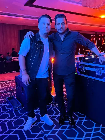 Another shot from our event in Bhopal. Teamwork is everything when you're performing, and collaborating with other musicians is one of the best parts of my job.