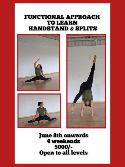 A functional approach to learning handstands and splits. This workshop poster highlights our focus on safe, approachable methods for achieving these challenging poses.