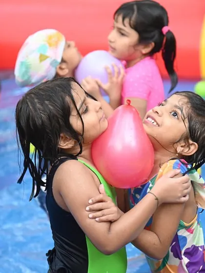 The best part of our pool parties is seeing new friendships blossom. These moments of shared laughter and hugs in the water are what it is all about. It is pure, simple, happy fun.