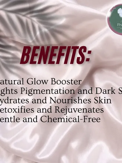 The benefits of my beetroot soap are incredible. It acts as a natural glow booster, fights dark spots, hydrates the skin, and is completely gentle and chemical-free.