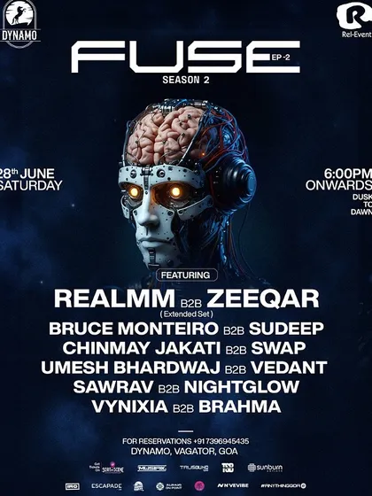 The full lineup for 'FUSE', showcasing a night of nothing but B2B sets, a concept I love.