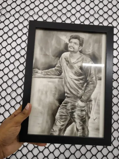 Realistic Charcoal & Dry Brush Sketches photo 15