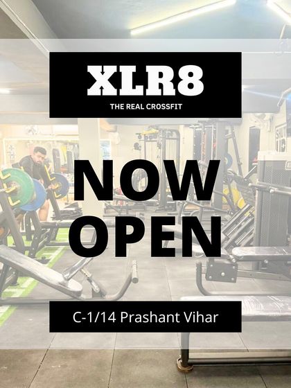 A shot of the gym floor at our new Prashant Vihar location, announcing that we are now open for business.