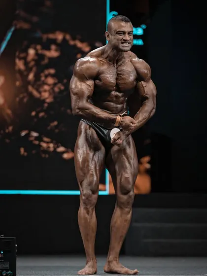 Presenting the newest IFBB Pro, Rajaet Goel. This moment was the culmination of a team effort, and I am proud to represent India on the pro stage.