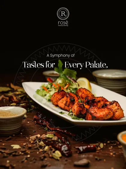 A symphony of tastes for every palate. This image of perfectly grilled chicken tikka, surrounded by aromatic spices, represents our commitment to authentic flavors and quality ingredients.