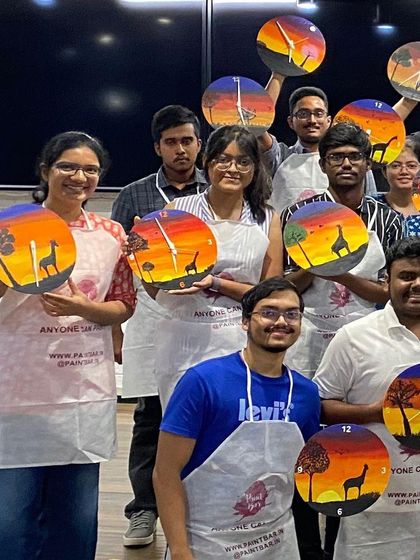 Paint Bar - Corporate Events & Team Building Beyond the Canvas: Totes, Clocks & More photo 18