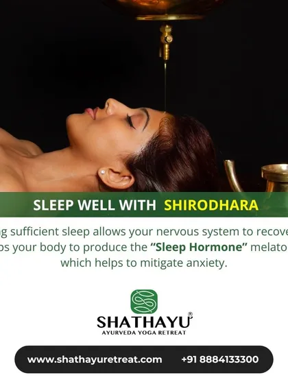 Shirodhara is one of our key treatments for promoting deep, restorative sleep. It helps the nervous system recover and naturally produce melatonin, which in turn mitigates anxiety and stress.