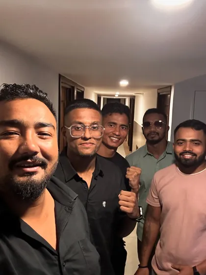 The team ready for NWC (Naga Warriors Championship). We travel together, we fight together.
