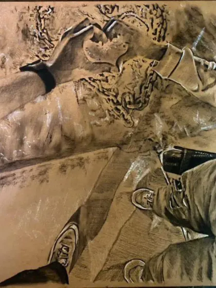 Realistic Charcoal & Dry Brush Sketches photo 96