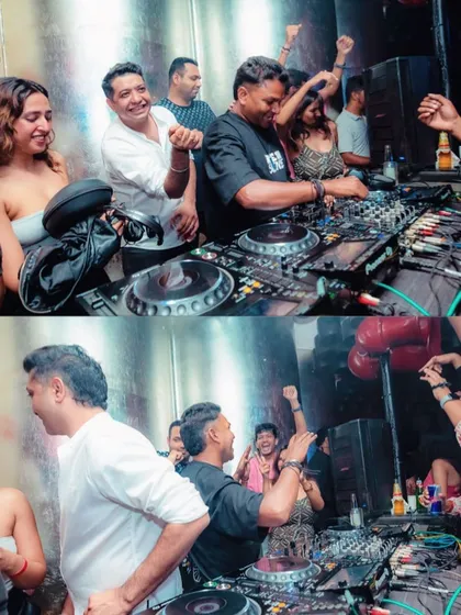 A collage capturing the fun and friendly vibe of a great gig. It's not just about the music, but also the people and the shared moments.