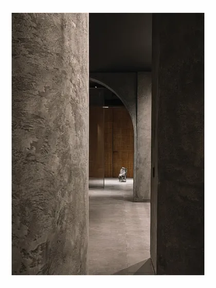 The design of 'Frozen' features a careful curation of rocks and pebbles, reminiscent of a Zen garden. This arrangement represents serenity and invites visitors to walk through and experience the space from different perspectives.