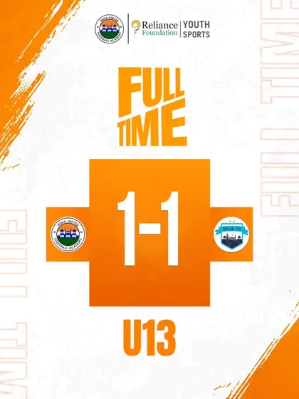 End-to-end action against a tough Delhi FC side resulted in a 1-1 draw for our U13 team.