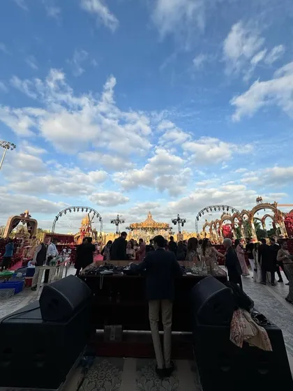 A breathtaking wedding setup for Anant and Radhika. It was an honor to curate the music for their multi-day celebration, from Jamnagar to Europe and back to Mumbai.