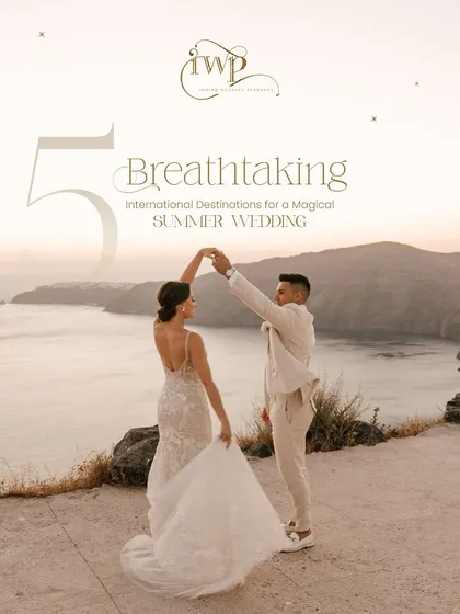 Your dream wedding doesn't have to be in India. I plan luxury celebrations across the globe, like this breathtaking summer wedding overlooking the sea. From scouting the perfect international venue to managing all travel logistics, I make your global destination wedding seamless.