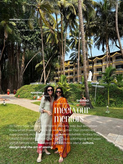 An announcement for our 'Beyond the Pinterest Bride' workshop. This image, taken in Goa, invites brides to join us in a space designed to help them discover their true style, away from social media fatigue.