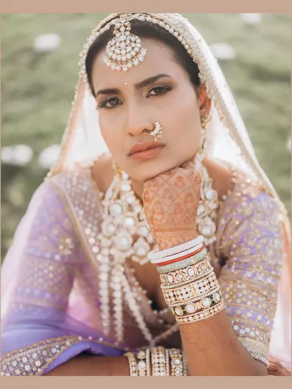 A powerful and confident bridal portrait. I aim to capture the bride's personality, whether it's soft and romantic or bold and striking.