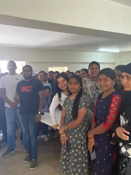 The team and participants from the corporate self-defense workshop. A great turnout and a very engaged group.
