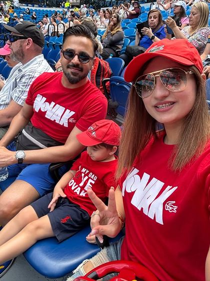 A selfie from the stands of the Australian Open. Experiencing major international events like this is one of the many perks of life in Australia, a key point I share with prospective migrants.