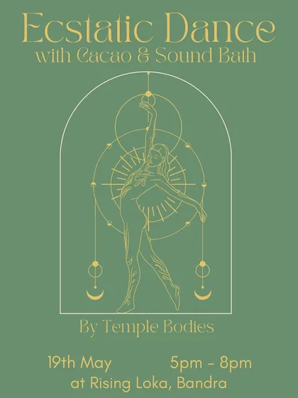 Ecstatic Dance with Cacao and a Sound Bath. A special three-hour journey combining heart-opening cacao, intuitive movement, and a meditative sound bath to close.