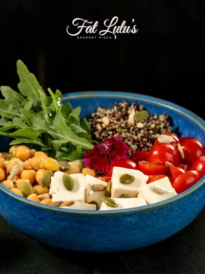 Leaf it to me to make salads the highlight of your New Year's resolutions. This protein bowl with quinoa, chickpeas, and feta is both healthy and delicious.