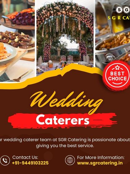 As your wedding caterer, we are passionate about giving you the best service. This collage shows our beautiful food displays and elegant wedding decor, highlighting our comprehensive approach.