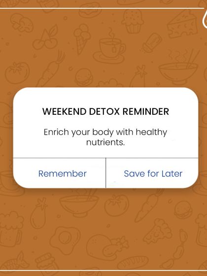 Here's your weekend detox reminder! After a long week, it's important to enrich your body with healthy nutrients to reset and rejuvenate for the week ahead.