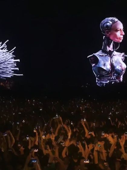 A glimpse of the visuals from an Afterlife show, capturing the futuristic and immersive experience that inspires my sets.