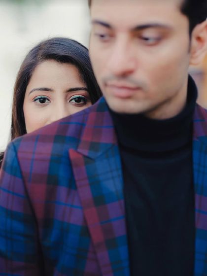 An artistic and intriguing shot. The makeup features a pop of turquoise eyeliner, showing my ability to create unique and eye-catching looks.