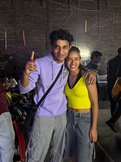 With one of our choreographers who pushed us to be our best. So much gratitude for the mentorship I received.