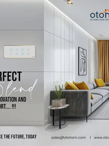 We believe technology should enhance your home's aesthetic, not complicate it. This living room shows how our sleek, modern touch switches blend perfectly into a sophisticated interior design, offering both innovation and comfort.