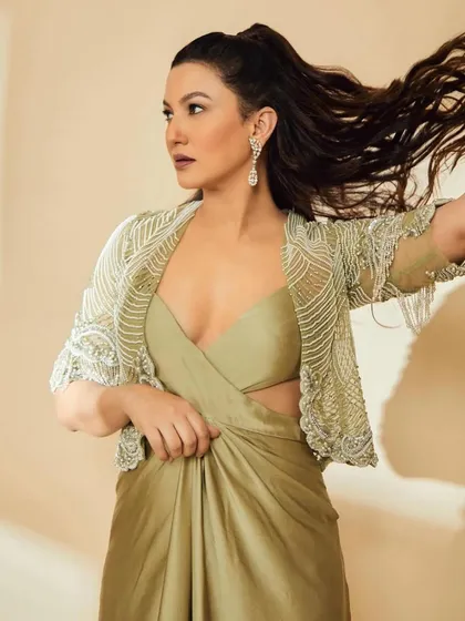 This shot of Gauahar Khan shows the power of a great ponytail. I created a high, voluminous pony with lots of movement and bounce to match her incredible energy. It’s a classic glam hairstyle that always makes a statement on camera.