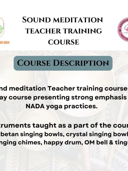 Kalariyogi Shriram - Sound Meditation Teacher Training The Science & Soul of Sound photo 13