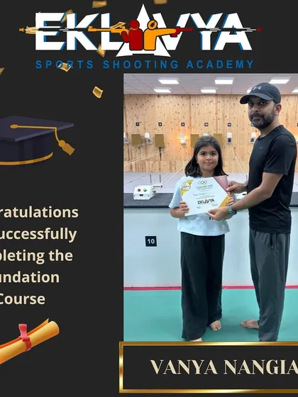 Every great journey starts with a single step. We celebrate Vanya as she successfully completes her foundation course, mastering the fundamentals of air weapon shooting and beginning her path to becoming a confident, disciplined athlete.