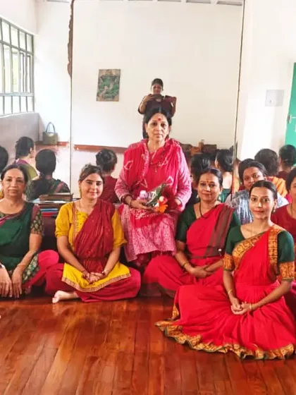 A beautiful Teacher's Day moment, surrounded by my adult students. As their Acharya, it is a privilege to guide their journey and witness their passion for dance grow with every class.