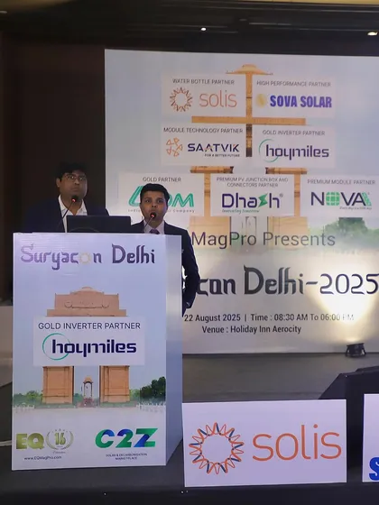 My team on stage at Suryacon Delhi 2025. As a Gold Partner, we play a leading role in these important industry discussions.