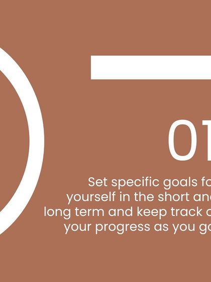 Pro tip #1: Set specific short and long-term goals for yourself and track your progress. It's a great way to stay motivated.
