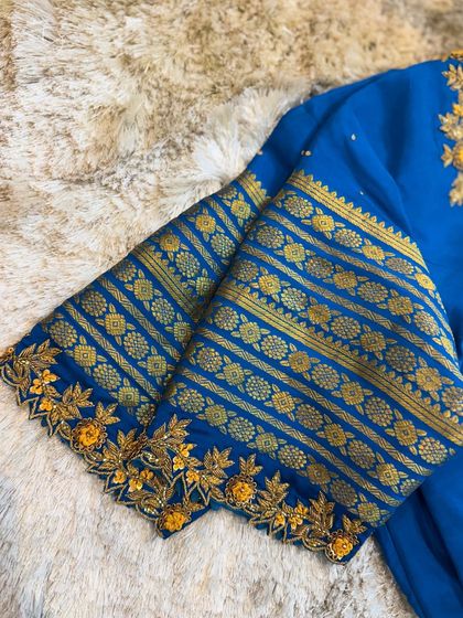 Chaithu Gowda - Custom Designer Ethnic Wear Custom Embroidered Blouses photo 29